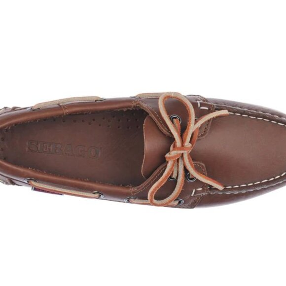 Sebago Brown Portland Boat Shoes NWT Never Used Size 7 - Picture 5 of 8